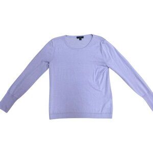 J.Crew Lavender Merino Wool Crewneck Sweater Size S EUC